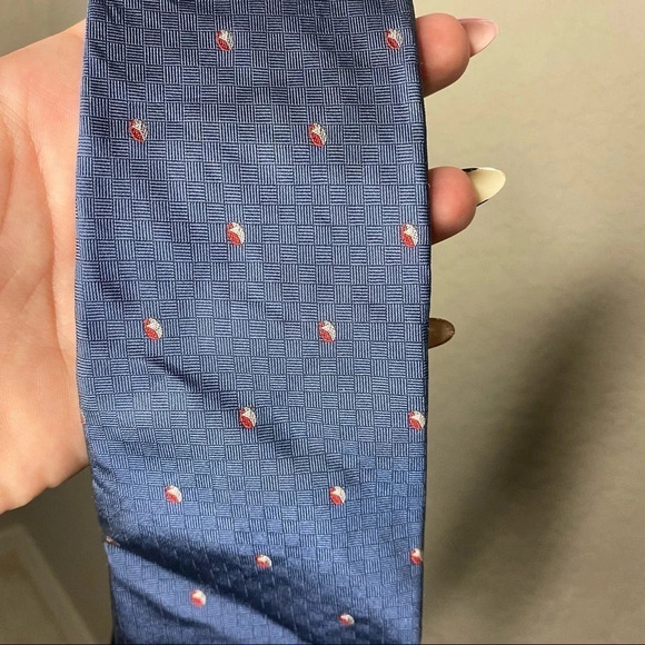 𝅺christian Dior Silk Polka Dot Tie - Picture 1 of 4